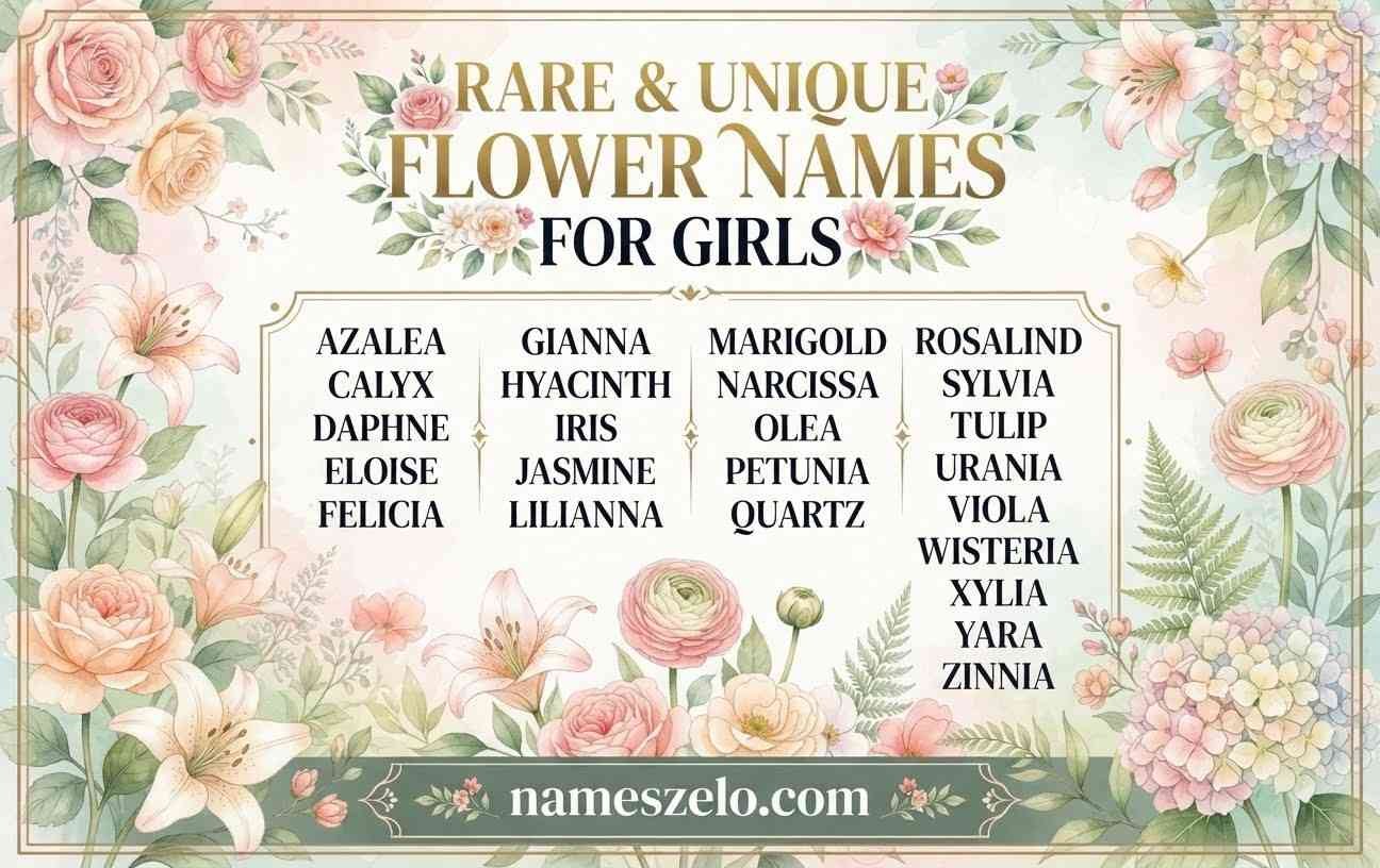 Rare & Unique Flower Names for Girls