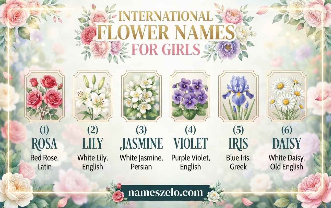 International Flower Names for Girls